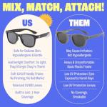 BABY SUNNIES Polarized Toddler Sunglasses for Boys & Girls - Eye Safe Kids Sunglasses - UV Protection - Toddler Sun Glasses