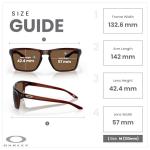 Oakley Sylas OO9448 944802 57MM Polished Rootbeer/Prizm Bronze Rectangular Sunglasses for Men+ Bundle Accessory Leash Kit, Microfiber Pouch