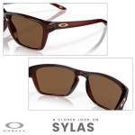 Oakley Sylas OO9448 944802 57MM Polished Rootbeer/Prizm Bronze Rectangular Sunglasses for Men+ Bundle Accessory Leash Kit, Microfiber Pouch