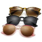 SUNGAIT Premium Vintage Round Sunglasses for Women Men Classic Retro Trendy Style