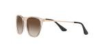 Ray-Ban Junior RJ9060S Erika Round Sunglasses, Transparent Light Brown/Brown Gradient, 50 mm
