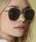 Quay - Women's Sunglasses, Oversized Round Shades, UV Protected Lenses (Jezabell, Gold/Smoke)