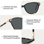 AVAWAY Acetate Cat Eye Sunglasses for Women Trendy 2024 Polarized UV Protection Lightweight Cateye Sun Shades Ladies Sunnies