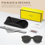 AVAWAY Acetate Cat Eye Sunglasses for Women Trendy 2024 Polarized UV Protection Lightweight Cateye Sun Shades Ladies Sunnies