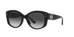 Michael Kors MK2175U Charleston Universal Fit Sunglasses, Black Bio/Dark Grey Gradient, 54 mm