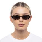 Le Specs Outta Love Sunglasses - Tort, Oval, Unisex, Micro 90s Sleek Style