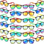 Kids Sunglasses Bulk, Neon Sunglasses Party Favors with UV400 Protection for Kids, Boys and Girls, Party Favor For Kids, Birthday Graduation Party Supplies, Beach, Pool Party Favors