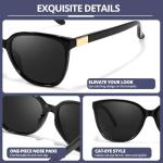 FIMILU Polarized Sunglasses for Women, Trendy Fashion Sun Glasses Square Retro Glasses UV Protection for Daily Outdoor 2pack