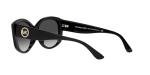 Michael Kors MK2175U Charleston Universal Fit Sunglasses, Black Bio/Dark Grey Gradient, 54 mm