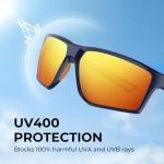 KastKing Osage Polarized Sport Sunglasses for Men and Women, Ideal for Driving Fishing Cycling Running, UV Protection