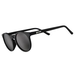 goodr It's Not Black It's Obsidian Polarized Round Sunglasses for Men & Women, Small Sized (Circle G), Solid Frames with Black Mirrored Reflective Lens, UV400 Protection, No Slip, No Bounce