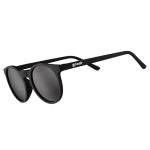 goodr It's Not Black It's Obsidian Polarized Round Sunglasses for Men & Women, Small Sized (Circle G), Solid Frames with Black Mirrored Reflective Lens, UV400 Protection, No Slip, No Bounce