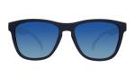 goodr Drinks Seawater, Sees Future, Polarized Sunglasses, Medium Sized (OG), Navy Solid Frames with Blue Gradient Lenses, Dark to Light Tint, UV400 Protection, No Slip, No Bounce