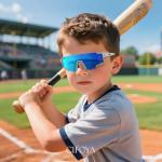 CIFOYA 3 Pack Kids Polarized Sunglasses Youth Baseball Sunglasses for Boys Girls Age 6-14 Sports UV400 Protection SunGlasses