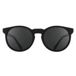 goodr It's Not Black It's Obsidian Polarized Round Sunglasses for Men & Women, Small Sized (Circle G), Solid Frames with Black Mirrored Reflective Lens, UV400 Protection, No Slip, No Bounce