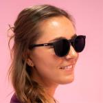 goodr It's Not Black It's Obsidian Polarized Round Sunglasses for Men & Women, Small Sized (Circle G), Solid Frames with Black Mirrored Reflective Lens, UV400 Protection, No Slip, No Bounce