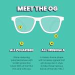 goodr Drinks Seawater, Sees Future, Polarized Sunglasses, Medium Sized (OG), Navy Solid Frames with Blue Gradient Lenses, Dark to Light Tint, UV400 Protection, No Slip, No Bounce