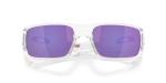 Oakley Men's OO9239 Crankshaft Rectangular Sunglasses, Matte Clear/Violet Iridium Polarized, 60 mm