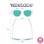 goodr It's Noir, Darling Polarized Sunglasses, Medium Sized (Glam G), Black Solid Frames with Black Gradient Lenses, Light Gold Accents, UV400 Protection, No Slip, No Bounce