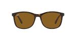 Ray-Ban Rb4374 Square Sunglasses, Havana/Brown, 56 mm
