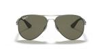 Ray-Ban Mens RB3523 Aviator Sunglasses, Matte Gunmetal/Polarized Green, 59 mm
