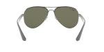 Ray-Ban Mens RB3523 Aviator Sunglasses, Matte Gunmetal/Polarized Green, 59 mm