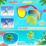 GIFTINBOX Kids Sunglasses Bulk Party Favors For Kids 3-5 4-8, 24Pack Neon Sunglasses For Kids Boys Girls with UV400 Protection, Pool Beach Party Favors Great Gift for Birthday Party