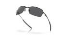 Oakley Mens OO4075 Square Wire Rectangular Sunglasses, Carbon/Grey Polarized, 60 mm