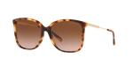 Michael Kors MK2169 Avellino Sunglasses, Amber Tortoise/Brown Gradient, 56 mm