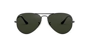 Ray-Ban RB3025 Classic Aviator Sunglasses, Gunmetal/G-15 Green, 58 mm