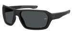 UA Recon Square Sunglasses, Matte Black Frame w/ Gray Lenses (1374555)