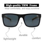 INFI Fishing Polarized Sunglasses for Men Driving Running Black Glasses UV400 Protectiont