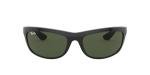 Ray-Ban Mens RB4089 Balorama Rectangular Sunglasses, Black/G-15 Green, 62 mm