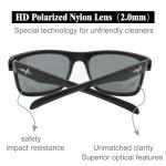 INFI Fishing Polarized Sunglasses for Men Driving Running Black Glasses UV400 Protectiont