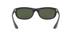 Ray-Ban Mens RB4089 Balorama Rectangular Sunglasses, Black/G-15 Green, 62 mm