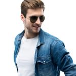 Ray-Ban RB3025 Classic Aviator Sunglasses, Gunmetal/G-15 Green, 58 mm