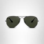 Ray-Ban RB3025 Classic Aviator Sunglasses, Gunmetal/G-15 Green, 58 mm