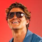 goodr Frequent Skymall Shoppers Polarized Aviator Sunglasses, Large Sized (Mach G), Navy Frame with Amber Gradient Lens, Dark to Light Tint, UV400 Protection, No Slip, No Bounce