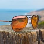 Blenders Eyewear A Series – Aviator Style Polarized Sunglasses – 100% UV Protection – For Women – Heavenly Shine