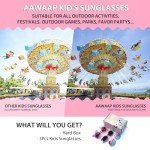 3Pcs Kids Sunglasses Polarized UV Protection | Lovely Pink Heart Girls Sunglasses Kitty Age 2-10 Baby Toddlers With Beautiful Box For Gift (Style 1)