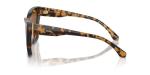 Michael Kors MK2211U Dubai Universal Fit Sunglasses, Dark Tortoise/Amber Solid, 57 mm