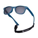 COCOSAND Toddler Baby Sunglasses with Strap Polarized Flexible Square Frame UV400 Protection for Kids Girl Boy Age 2-6, Navy Blue