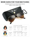 Pro Acme Classic Aviator Sunglasses for Women & Men Polarized Metal Frame UV400 Driver Sunglasses, 58 MM (Gold/Brown -Polarized)