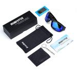 maivnz Floating Polarized Fishing Sunglasses For Men Surfing Kayaking UV Protection Unsinkable Water Sport Sun Glasses MZ871 (Black/Blue)