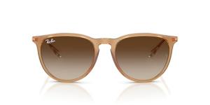Ray-Ban RB4171 Erika Sunglasses, Rubber Beige/Gradient Brown, 54 mm