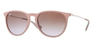Ray-Ban RB4171 Erika Sunglasses + Vision Group Accessories Bundle (Dark Rubber Sand/Violet Gradient Brown (600068))