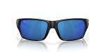 Costa Del Mar Tailfin Sunglasses, Matte Black/Blue Mirrored 580P, 60 mm