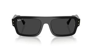 Ray-Ban RB4454 Lukas Sunglasses, Black/Polarized Black, 56 mm