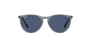 Ray-Ban Junior Unisex Kids RJ9060S Erika Round Sunglasses, Opal Blue/Dark Blue, 50 mm