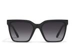 Quay - Womens Sunglasses, Polarized Square Lenses with UV Protection, Oversized Sunglasses (Level Up, Black)